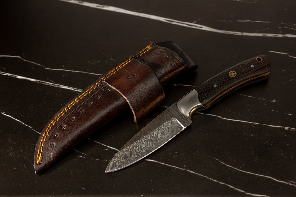 HTK24 - W4 - Steel Bolster Rose wood - HomeTown Knives