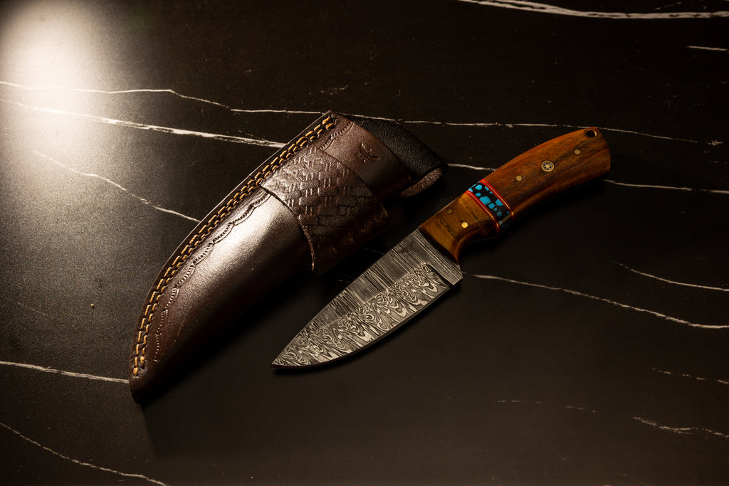 HTK25 - WNT4 - Himalayan Turquoise Drop Point - HomeTown Knives