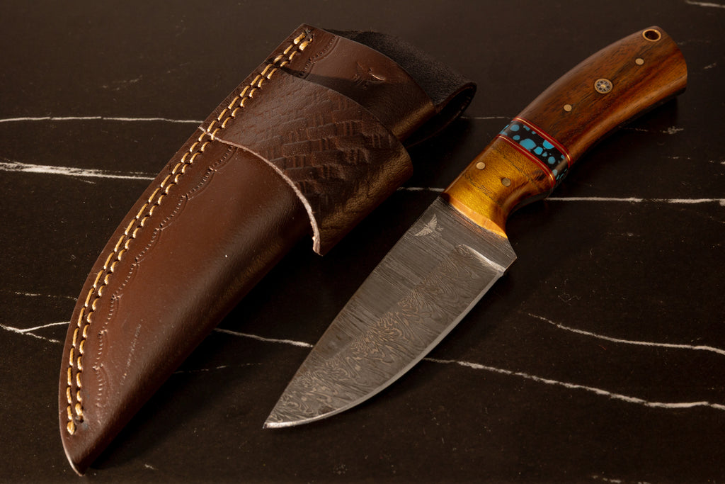 HTK25 - WNT4 - Himalayan Turquoise Drop Point - HomeTown Knives