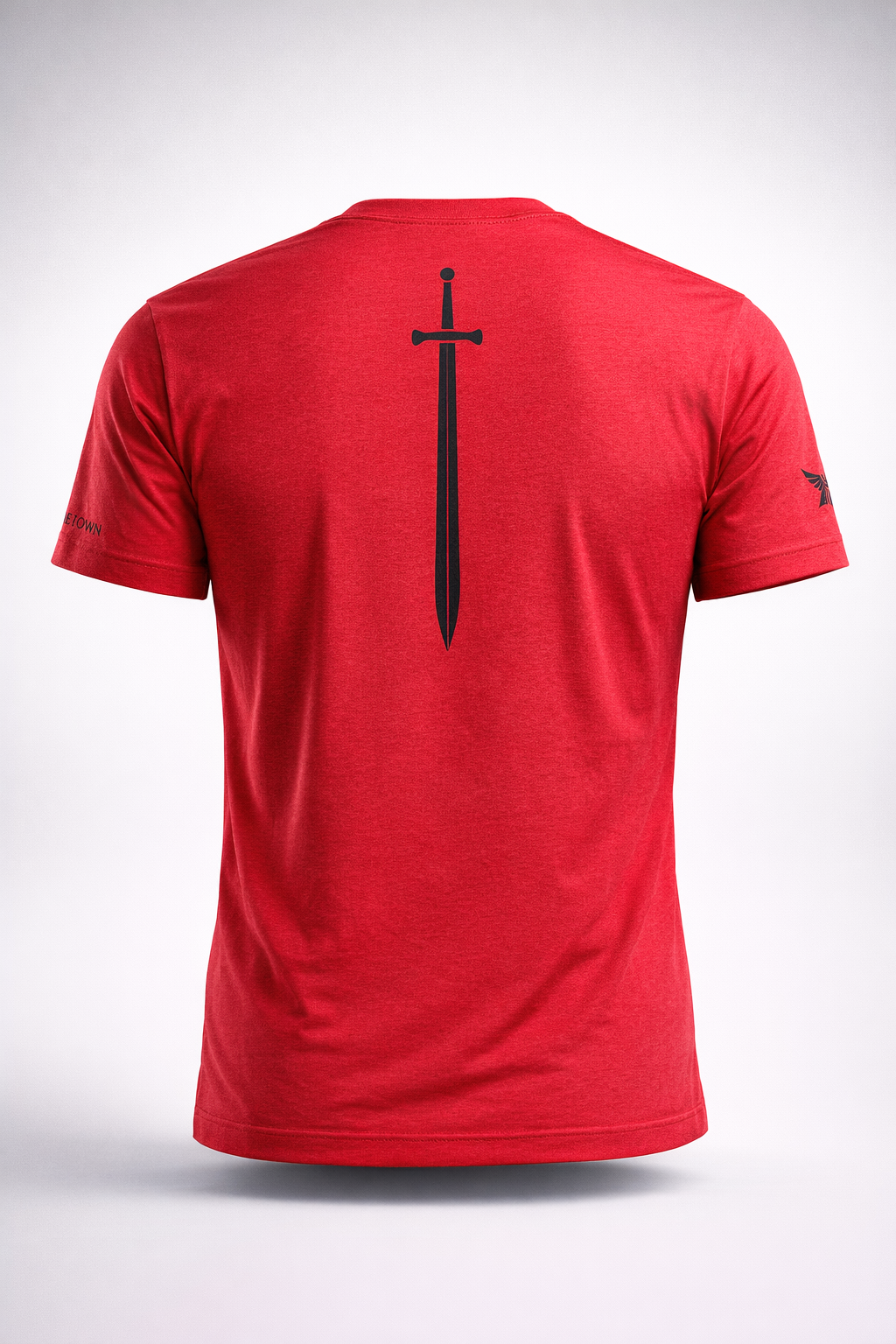 Red & Black Short Sleeves HTK TShirt - HomeTown Knives