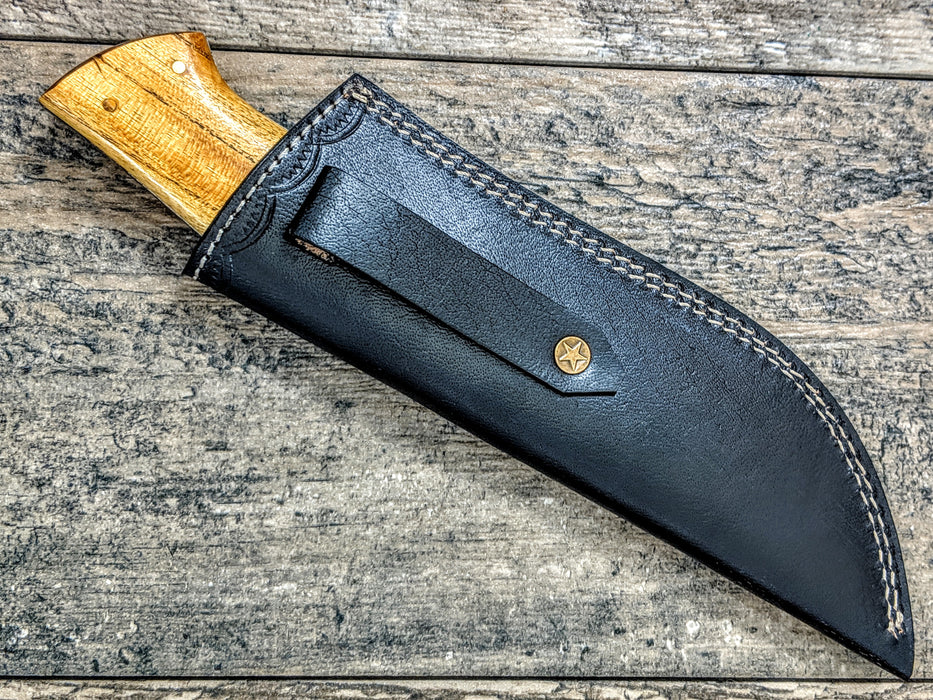 HTS-520 Himalayan Wood Damascus Skinner // Hunting // Skinning // Camping // Functional Beauty