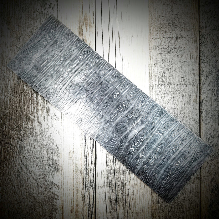 HTS-6 Thin Twist Damascus  Billet / 4" x .11" x 12" / Great quality / Twist Pattern - HomeTown Knives