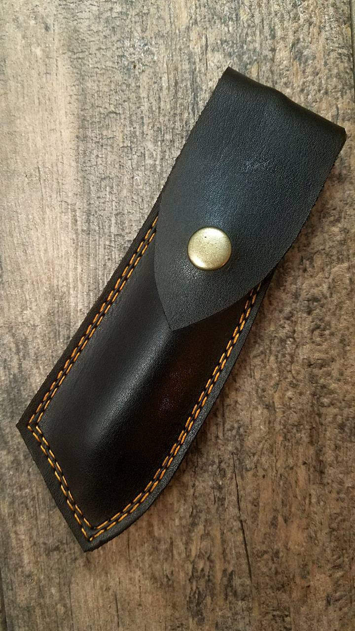 HTRN-2 Damascus Straight Razor  / SHAVE / Handmade / Custom / Forged / Bone Horn Handle / Hand Filed Spine / SHARP