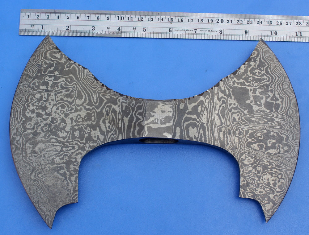 HTK 74 -  Damascus Knife custom handmade Axe Head - HomeTown Knives